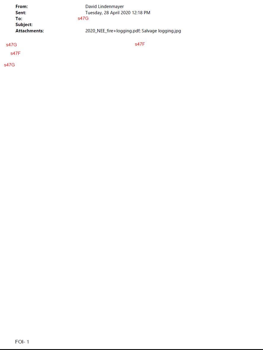 Lindenmayer email redacted