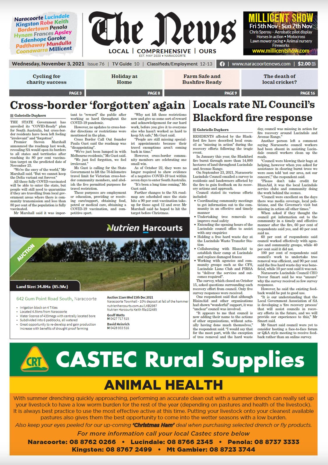 Naracoorte Community News 3 November 2021