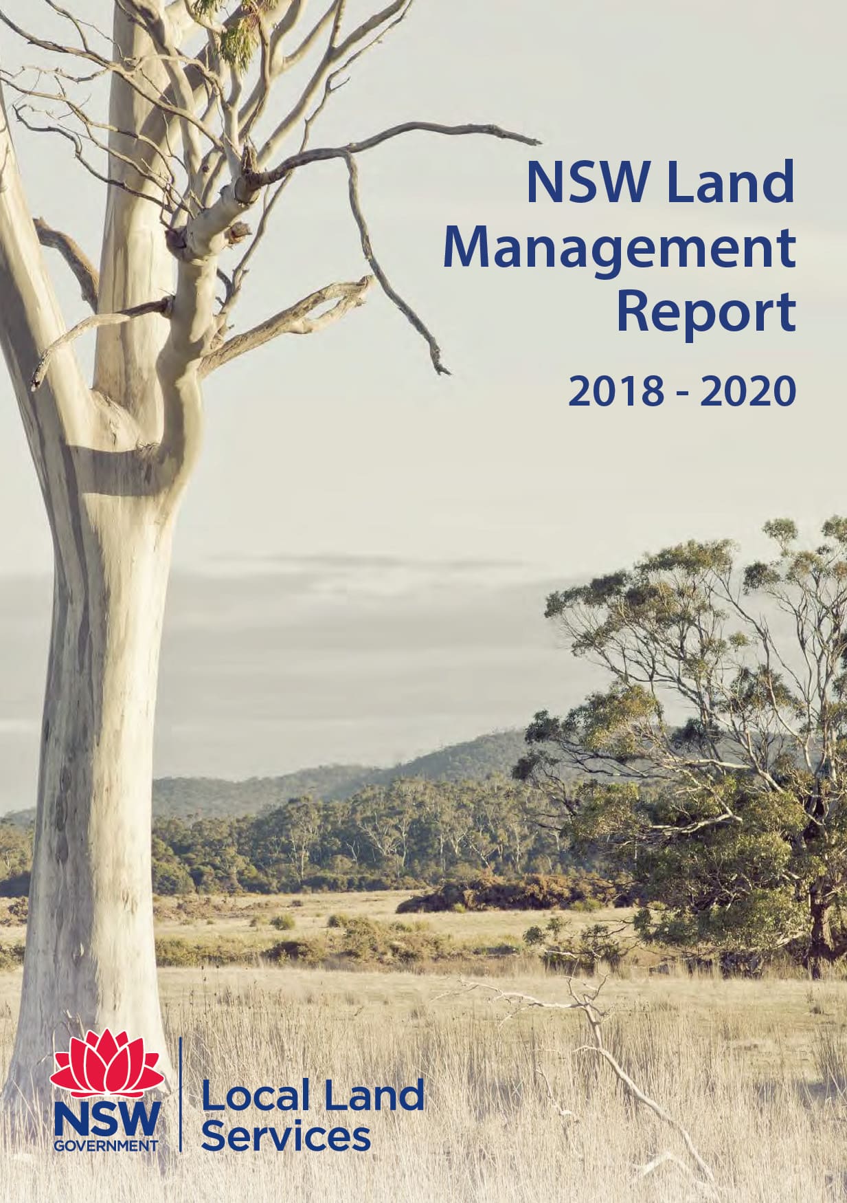 NSW Land Management Report 2018-20 cover