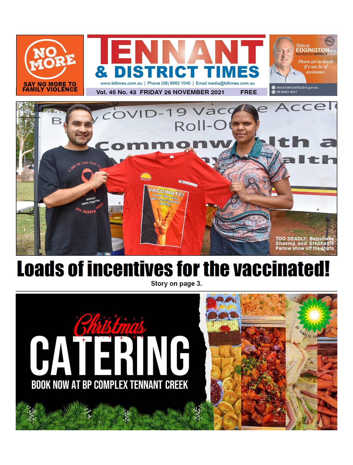 Tennant & District Times 26 November 2021