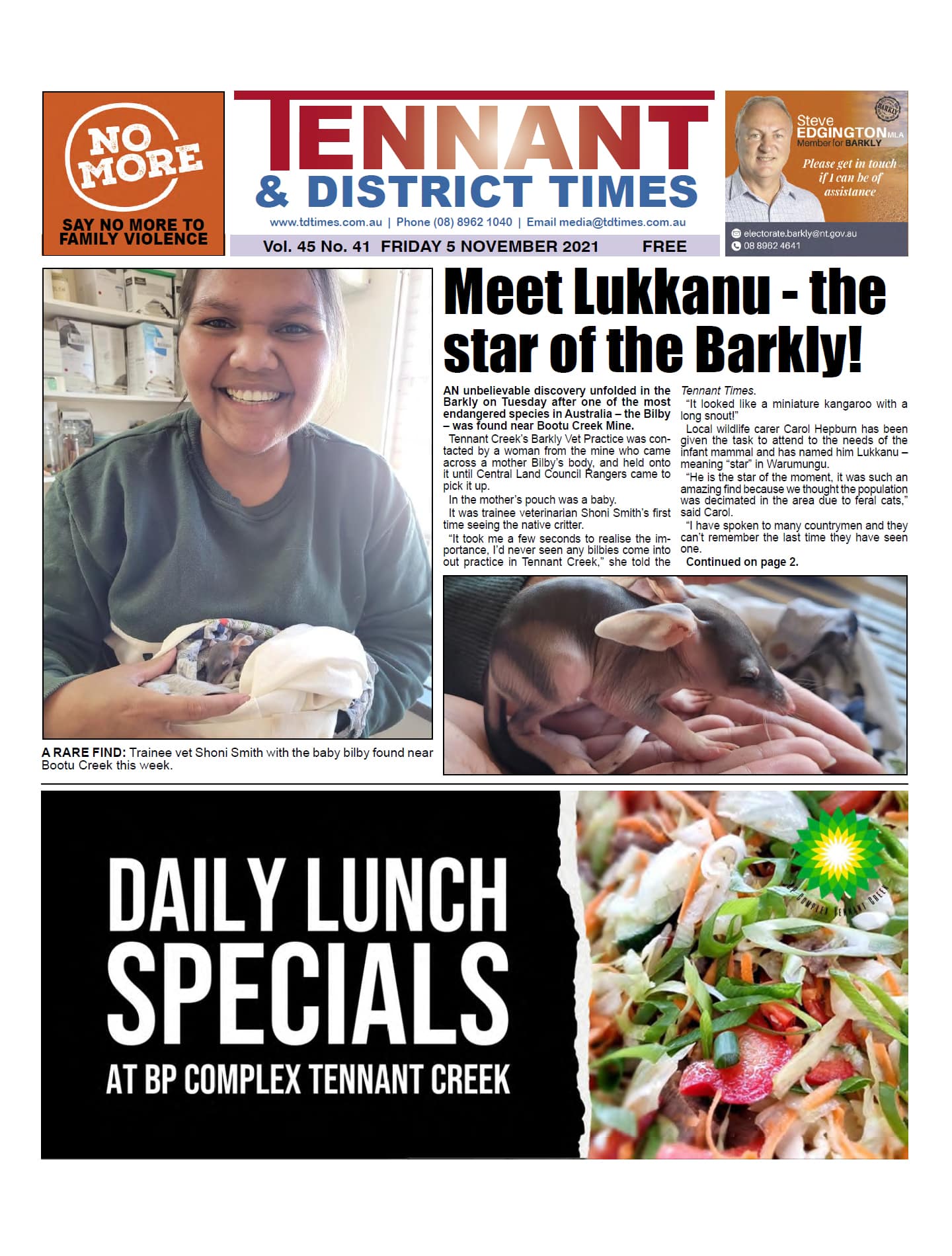 Tennant & District Times 5 November 2021