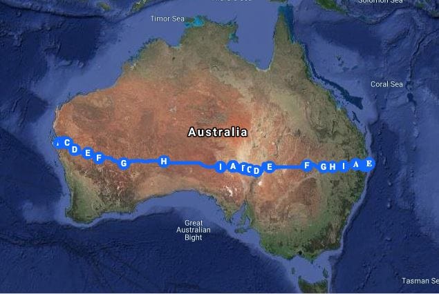 Map of trek