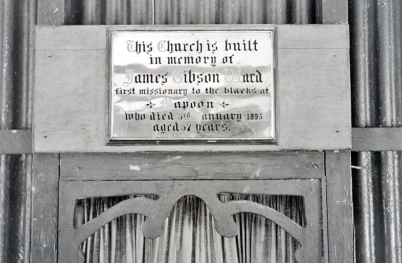 JG Ward Memorial Plaque