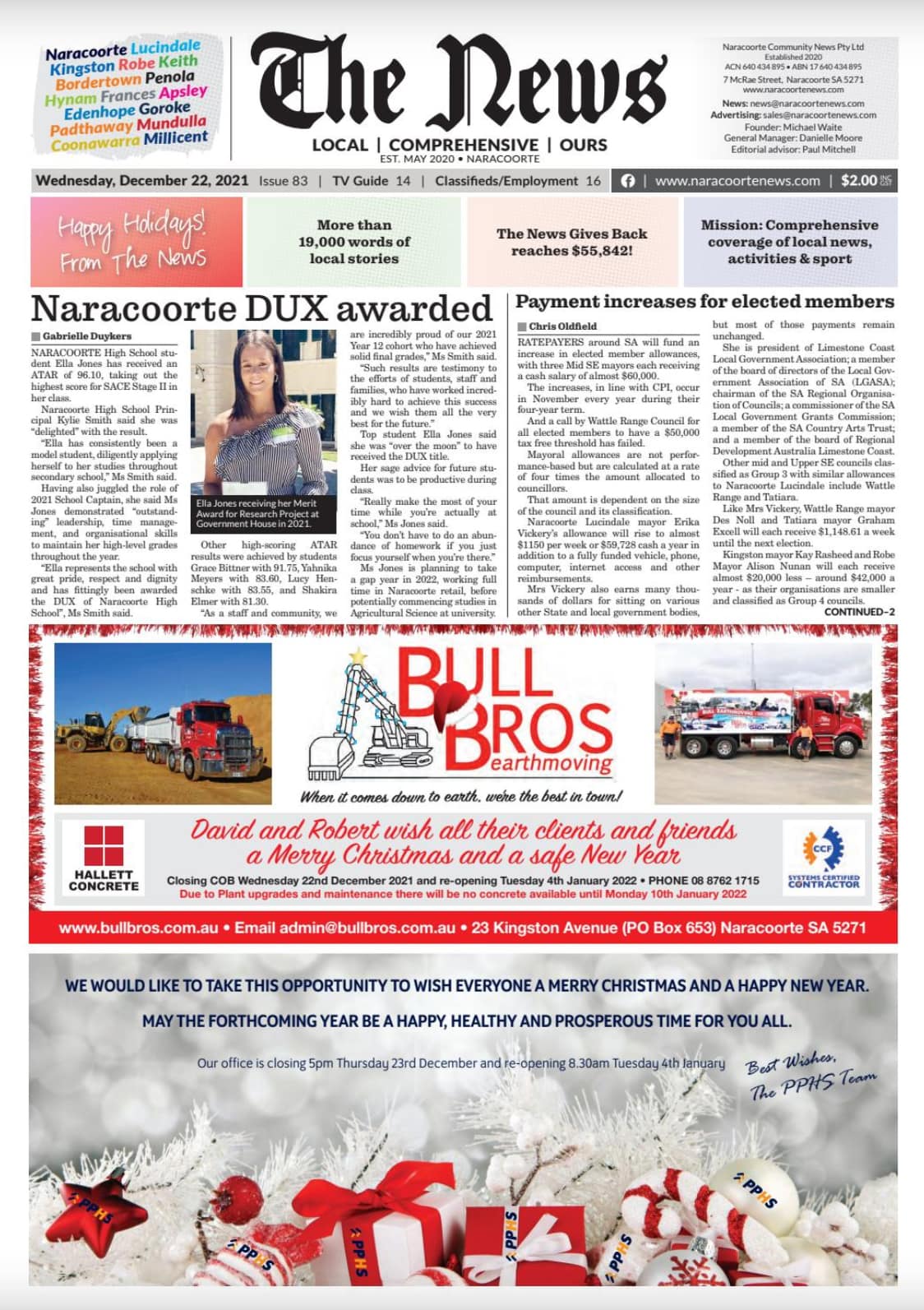 Naracoorte Community News 22 December 2021