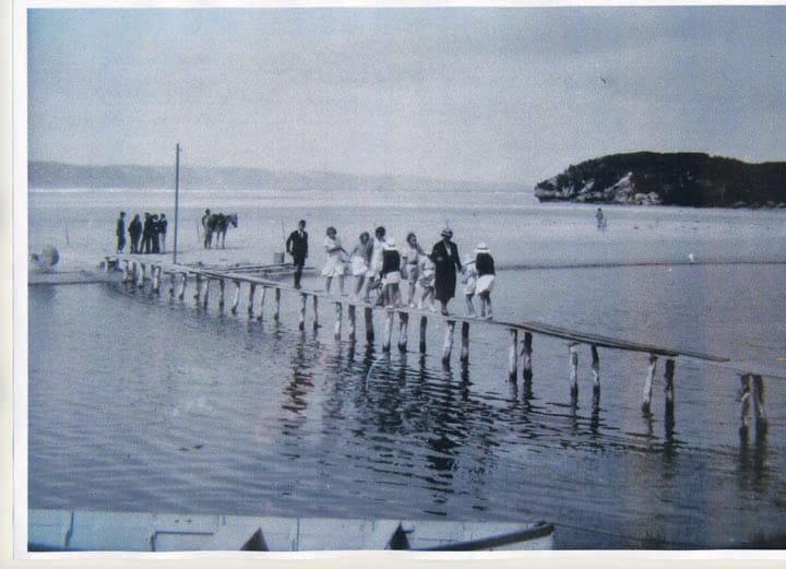 Crossing John Ricketts bridge 1930s