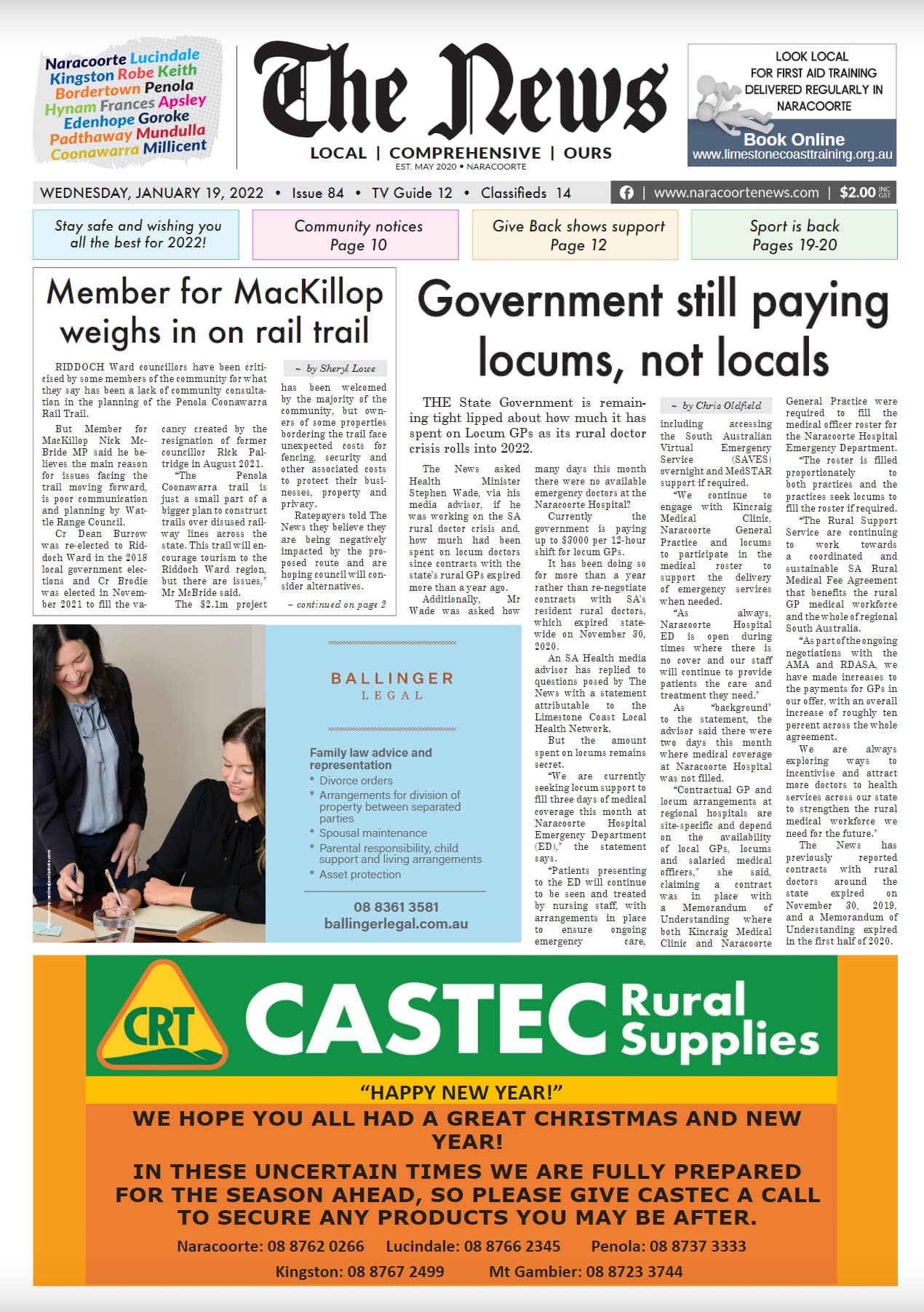 Naracoorte Community News 19 January 2022
