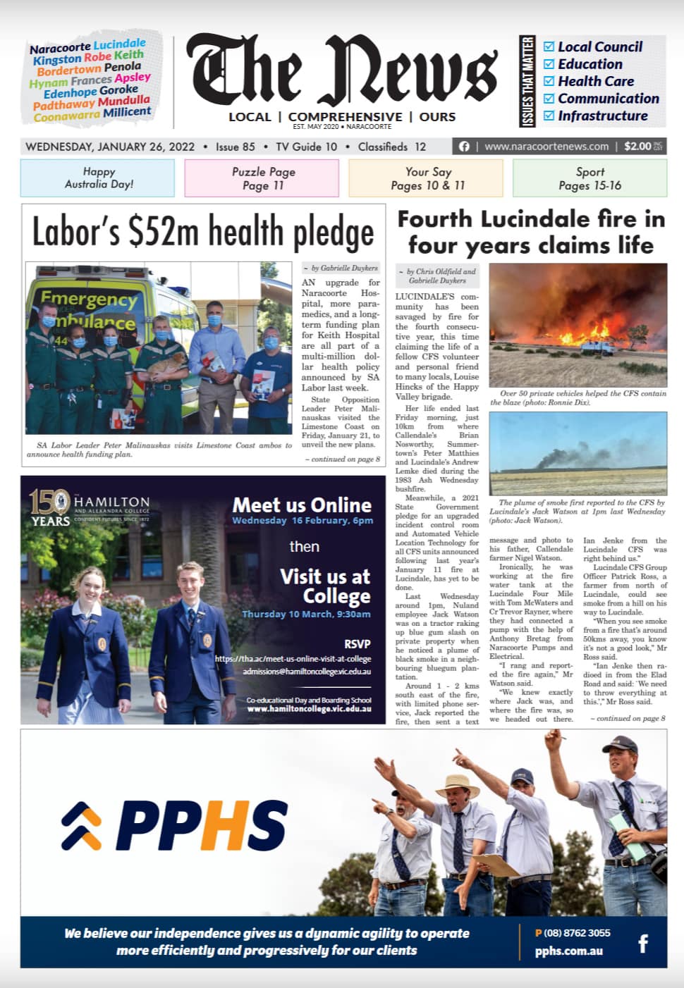 Naracoorte Community News 26 January 2022