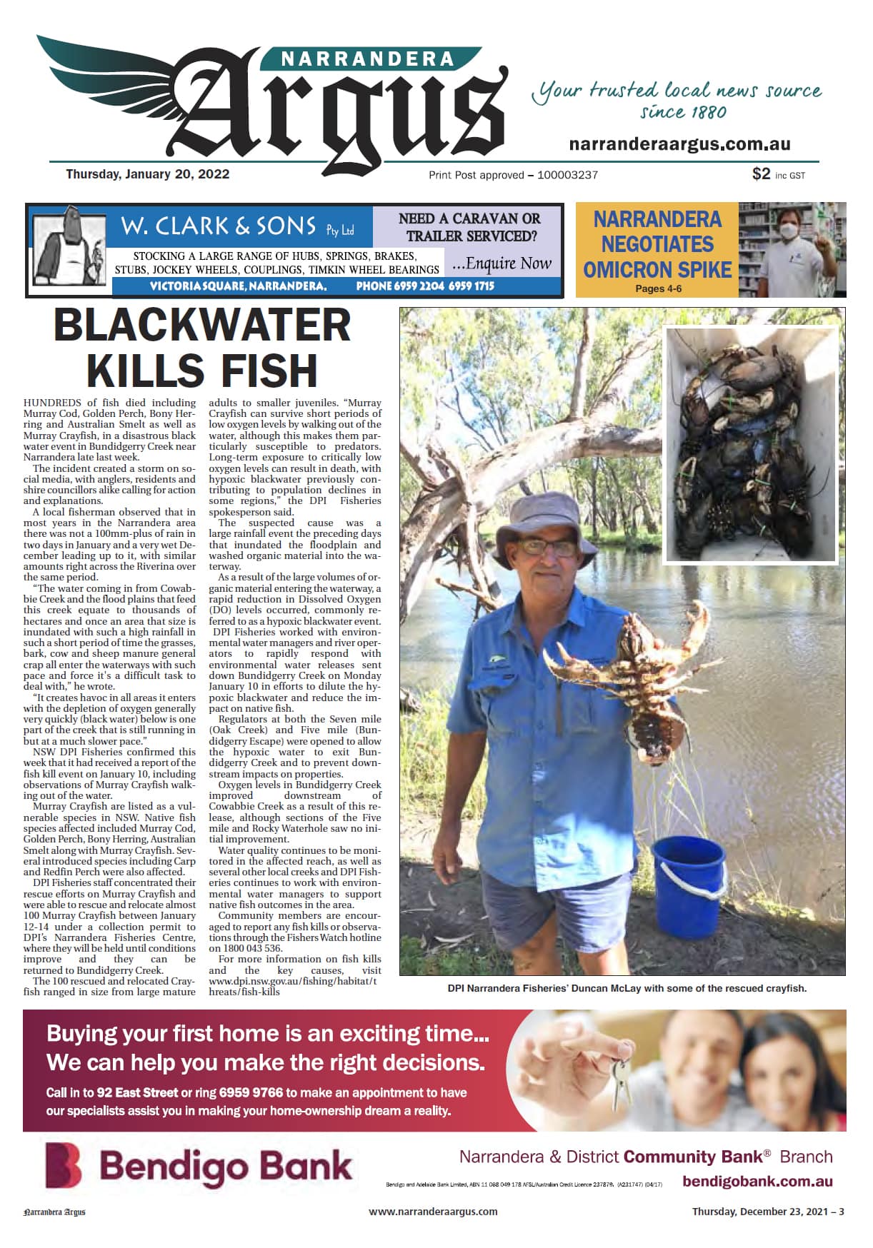 Narrandera Argus 20 January 2022