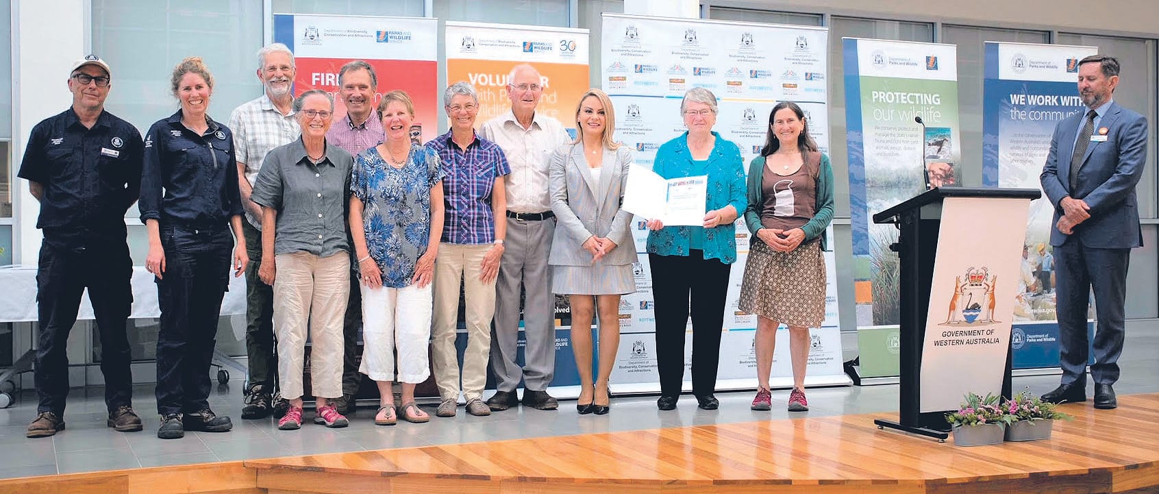 WBNPA receiving award