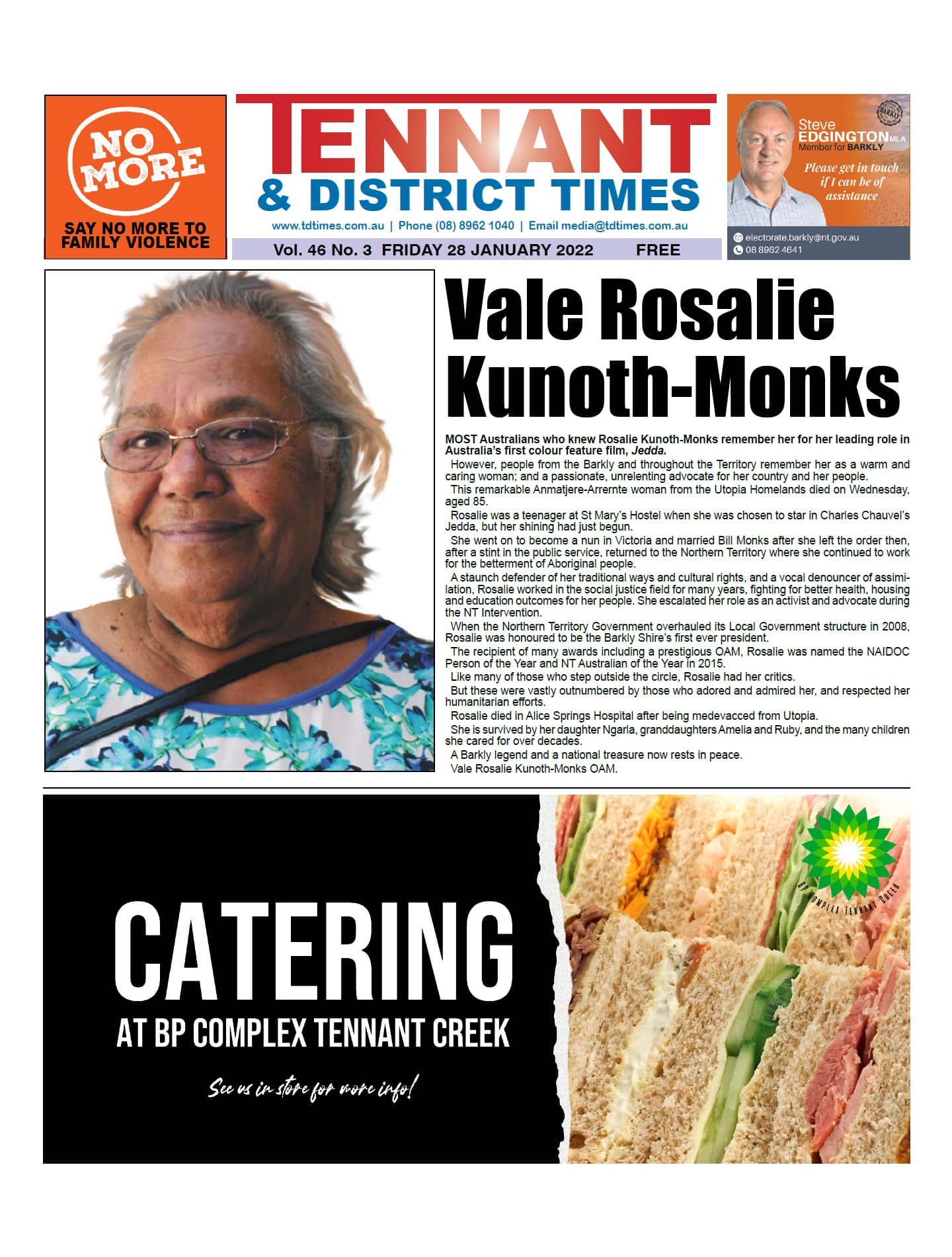 Tennant & District Times 28 January 2022