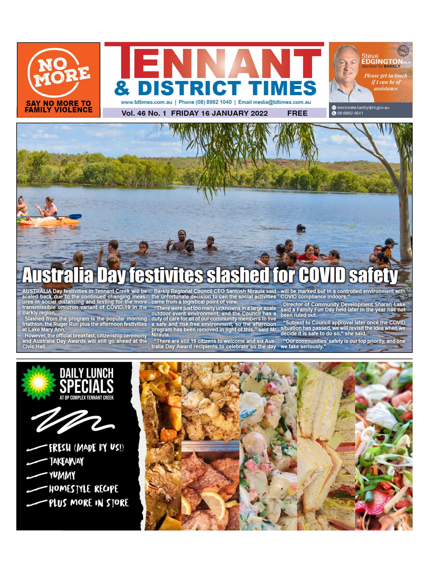 Tennant & District Times 14 January 2022