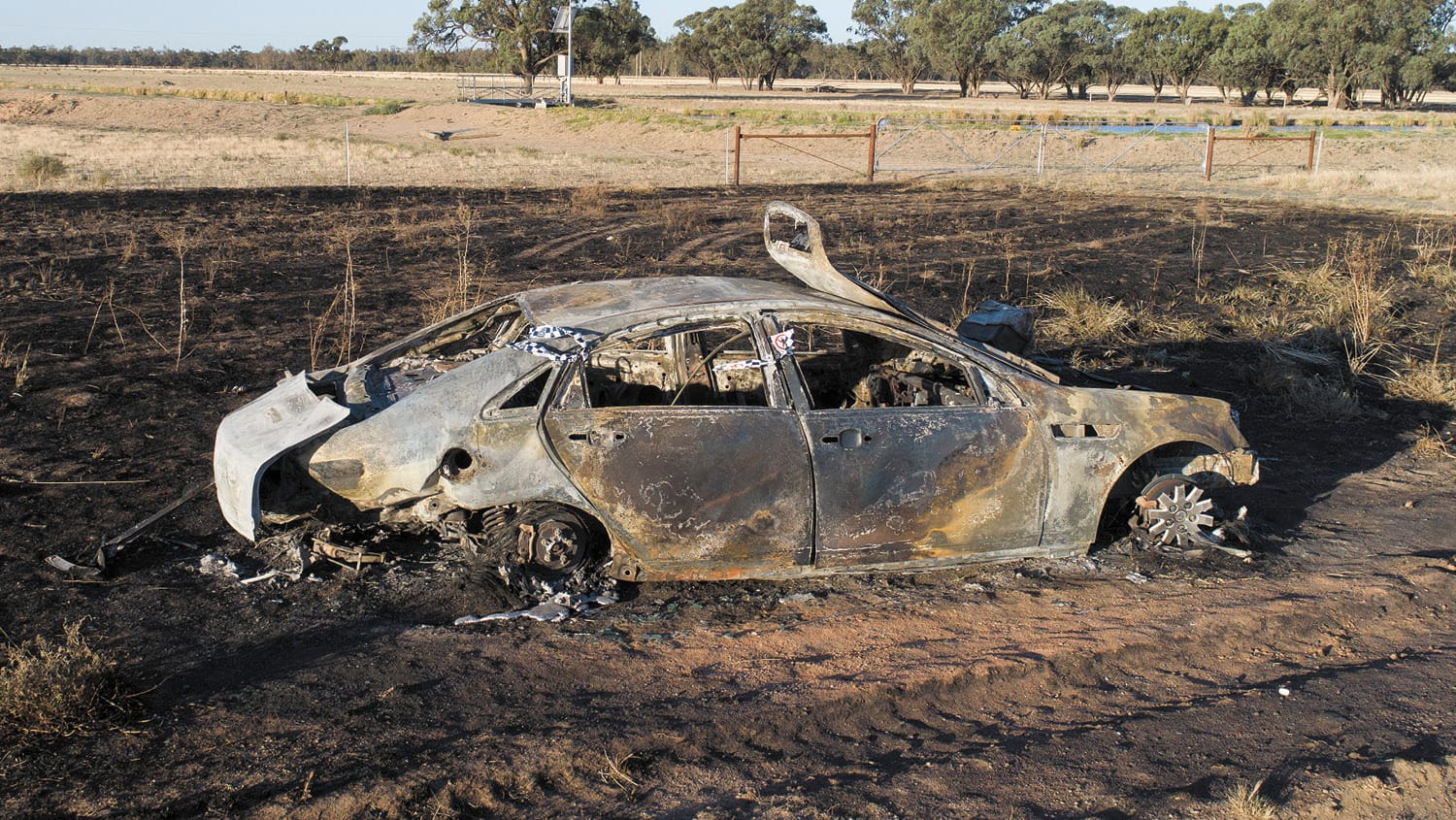 Burnt out car