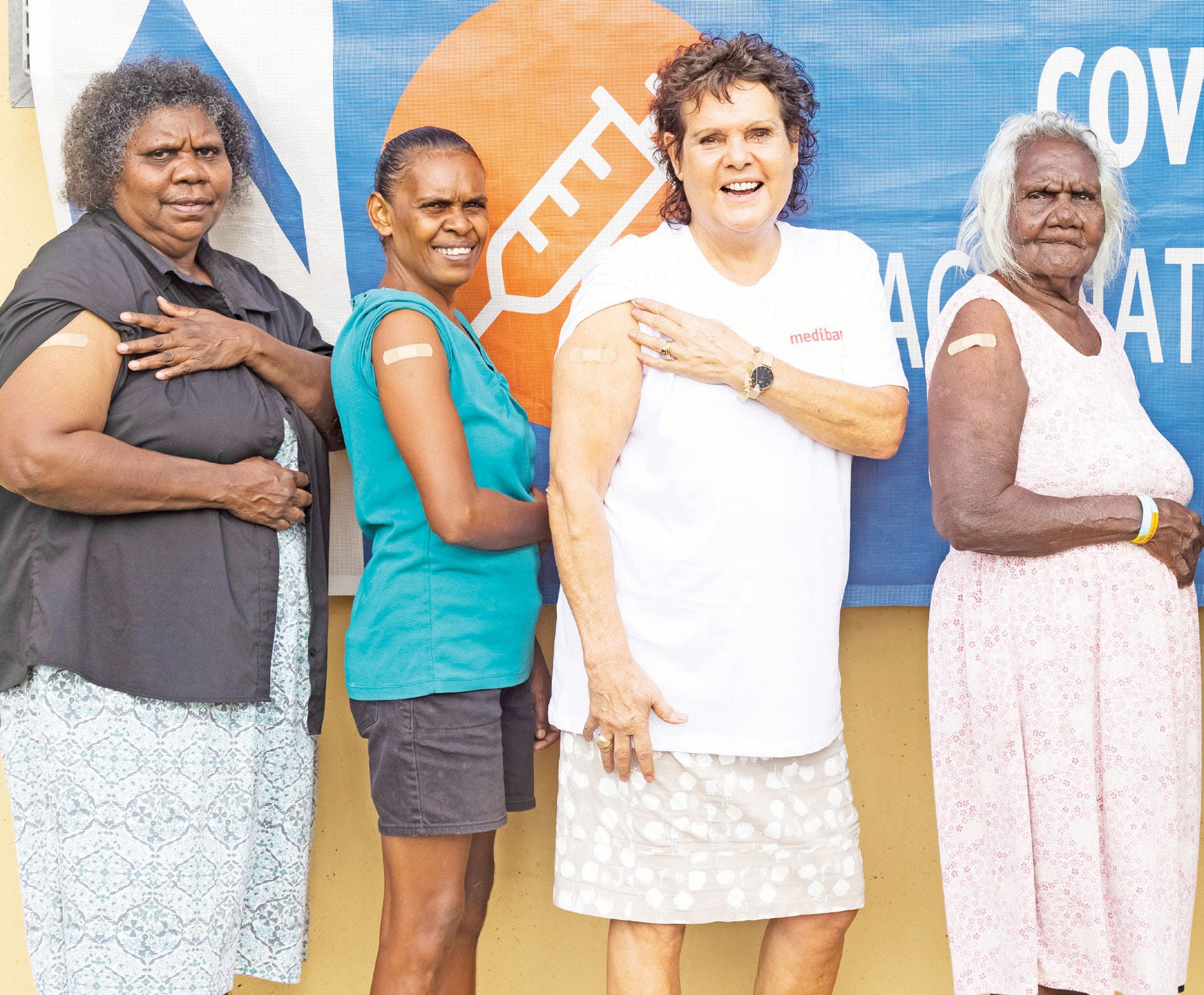 Evonne and vaccinated friends