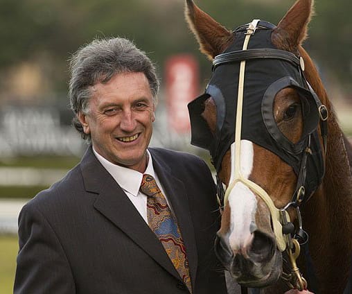 Trainer Terry Evans with Par Avion