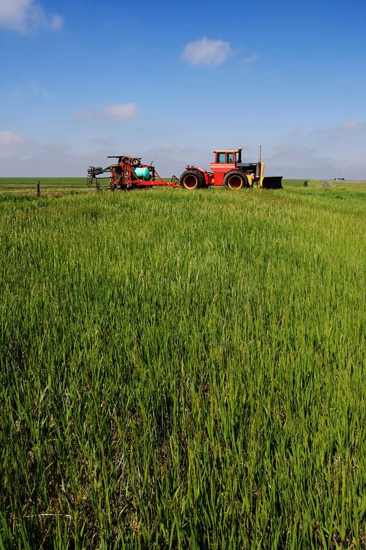Fertilising field