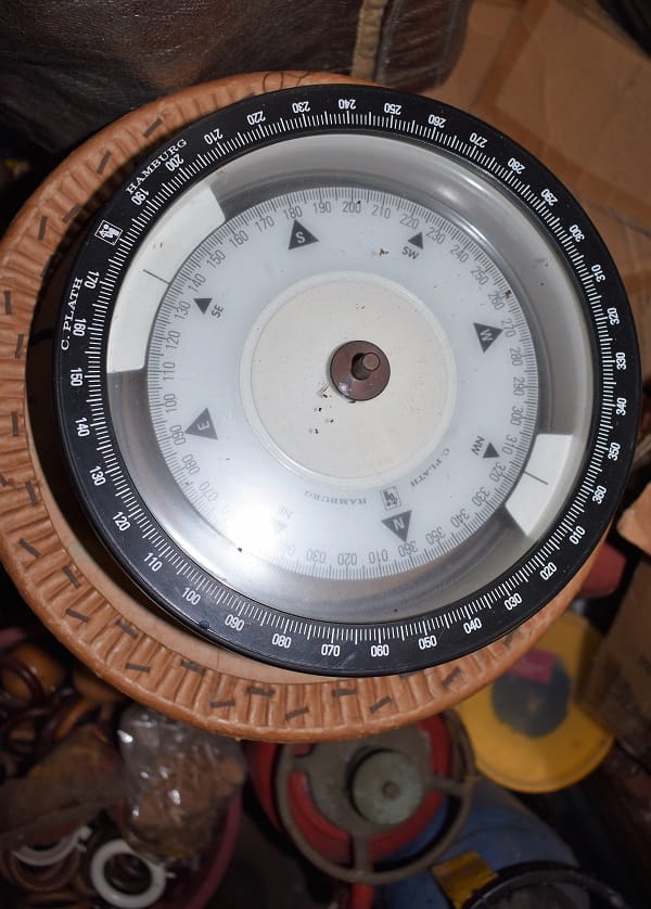 Binnacle with compass