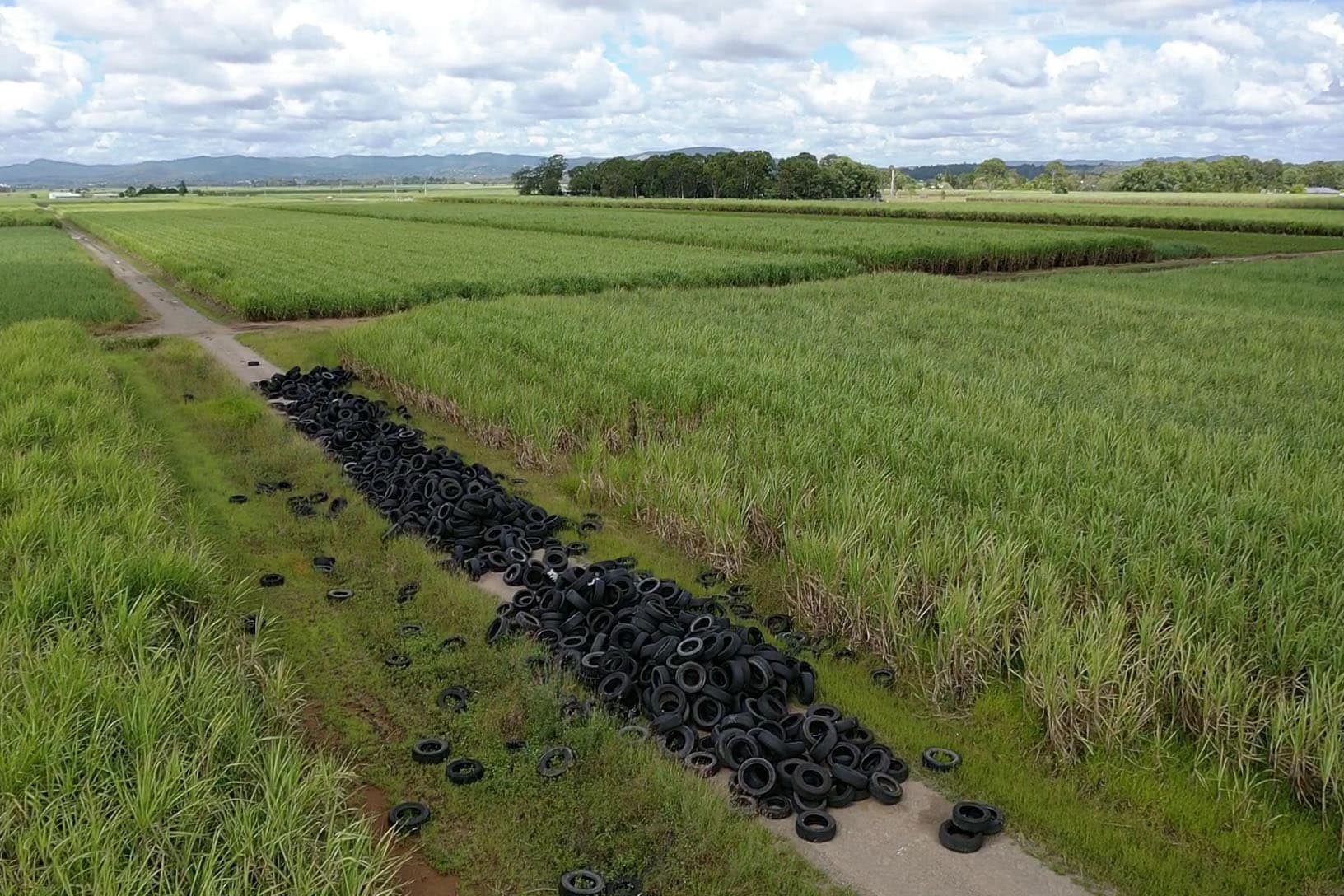 Dumped tyres