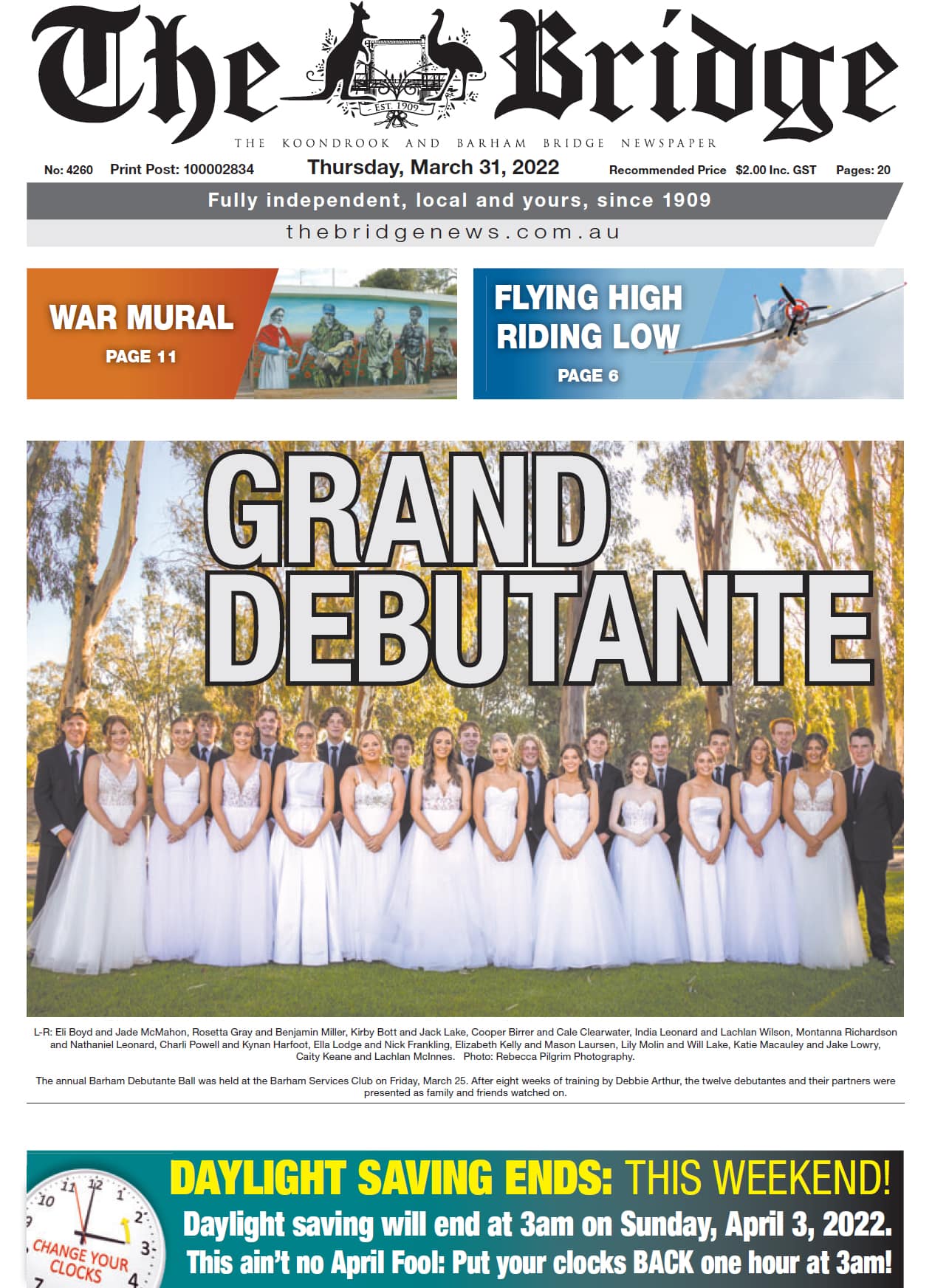 The Koondrook and Barham Bridge Newspaper 31 March 2022