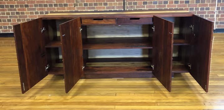 Back of cabinet