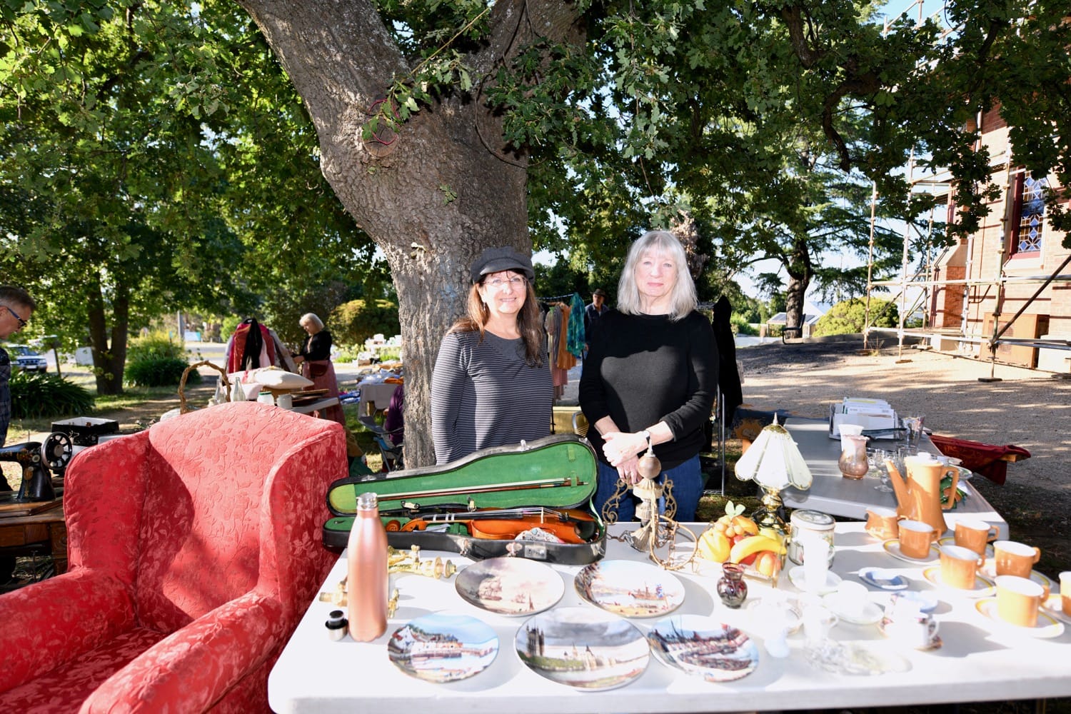 It was Irena and Anne's first Town-Wide Garage Sale.