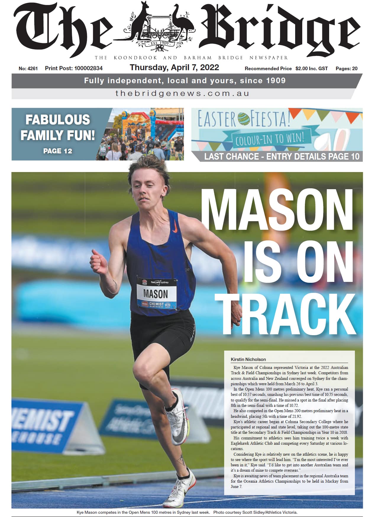 The Koondrook and Barham Bridge Newspaper 7 April 2022