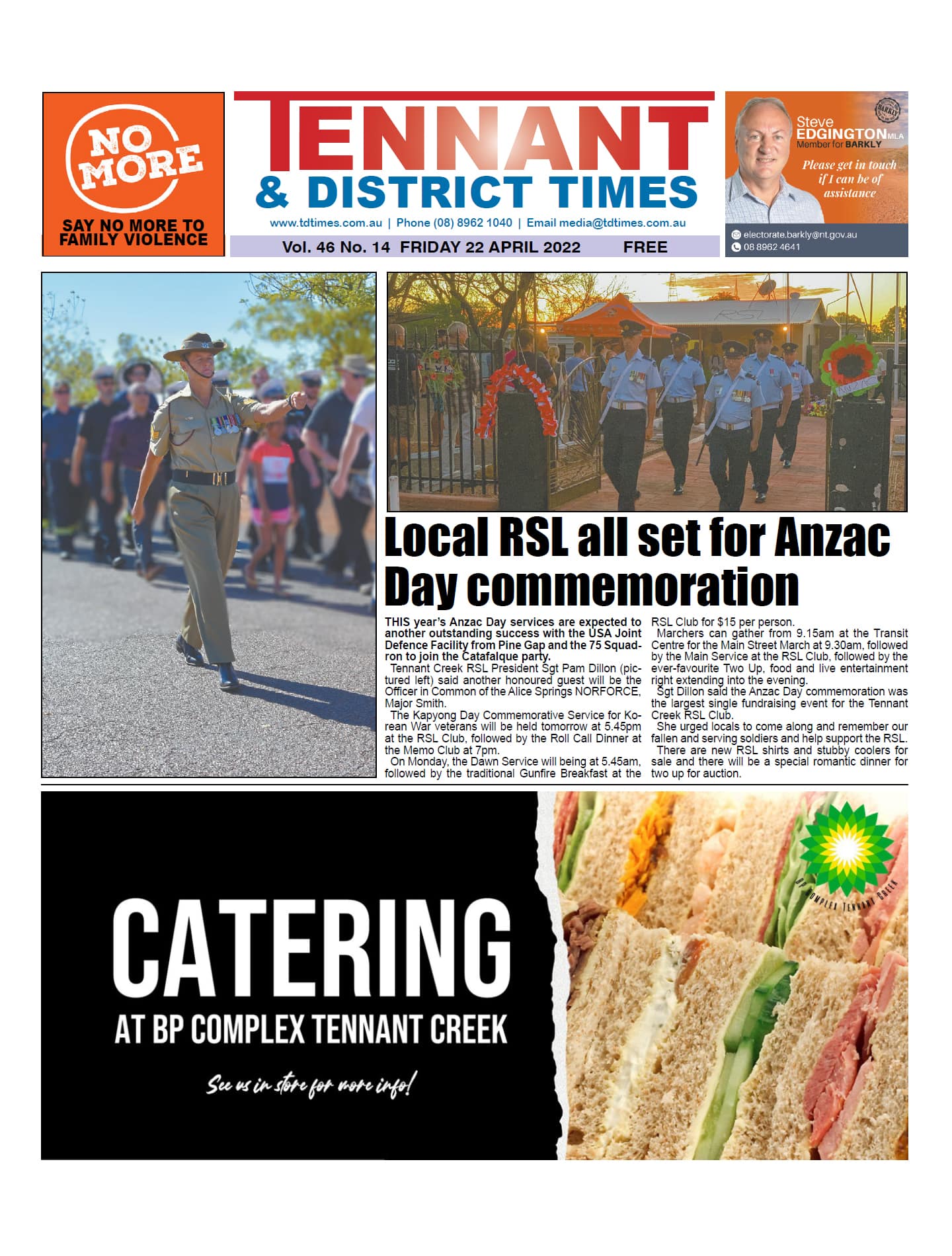 Tennant & District Times 22 April 2022