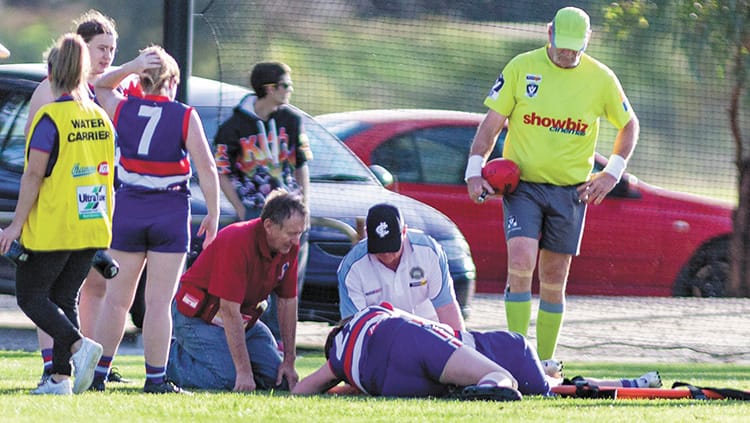 Injured player