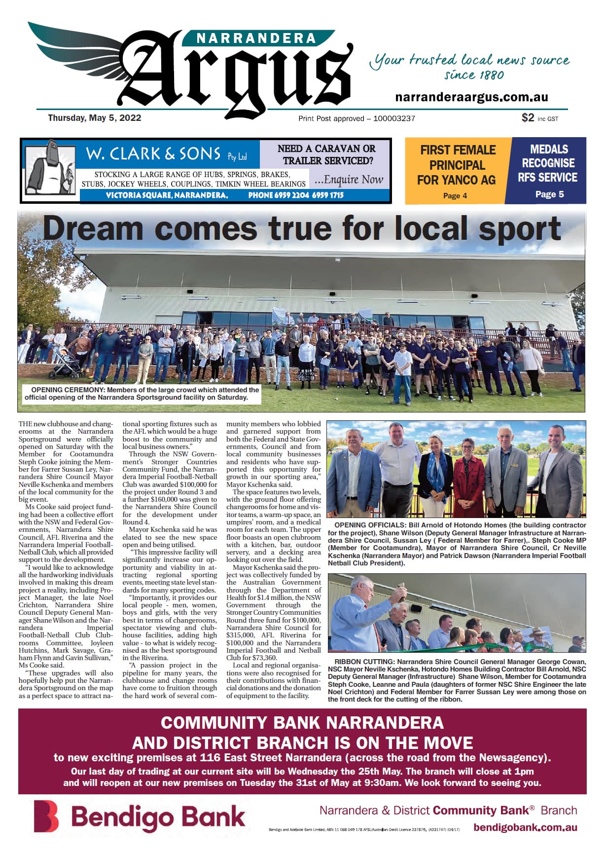Narrandera Argus 5 May 2022