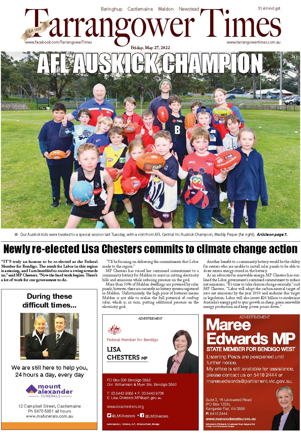 Tarrangower Times 27 May 2022