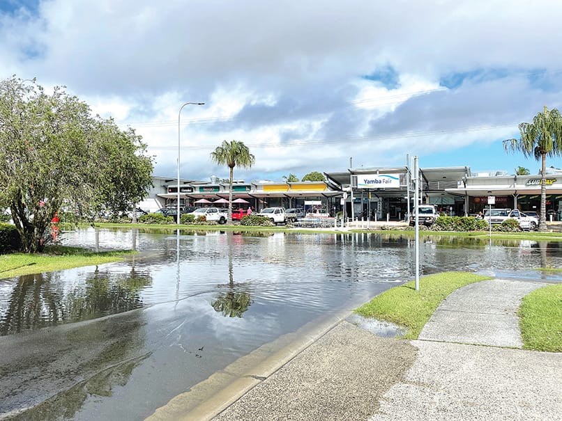 Yamba flooded
