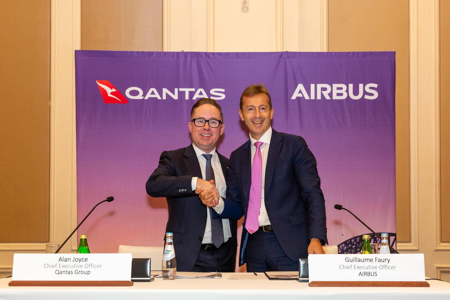 Alan Joyce and Guillaumw Faury