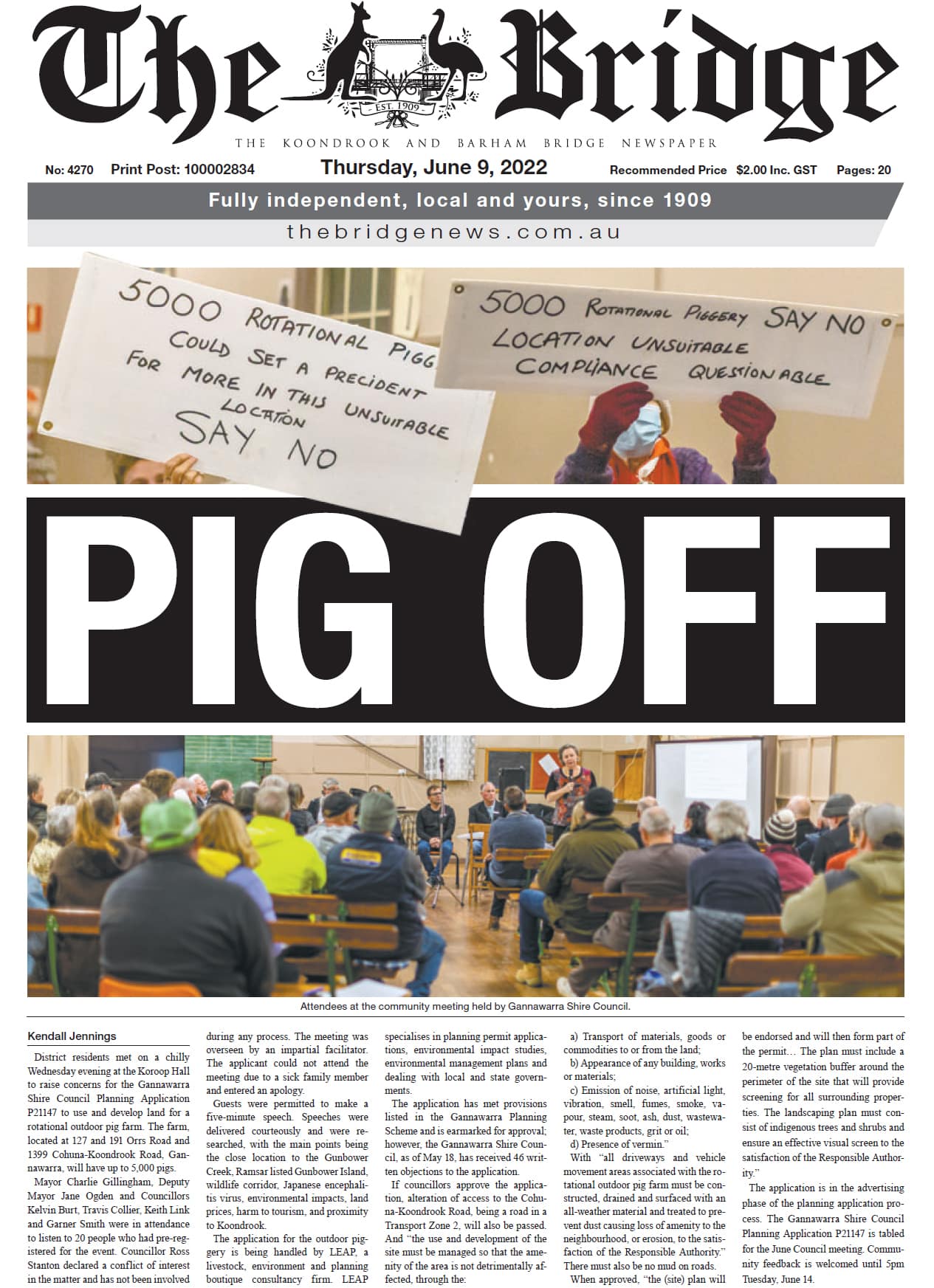 The Koondrook and Barham Bridge Newspaper 9 June 2022