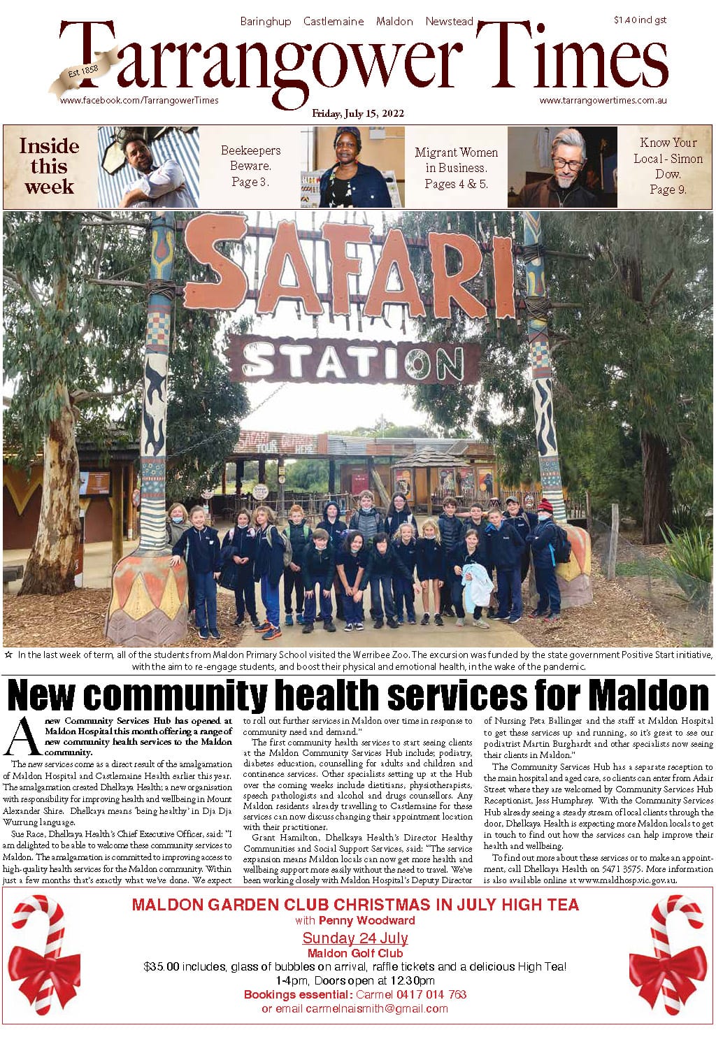 Tarrangower Times 15 July 2022