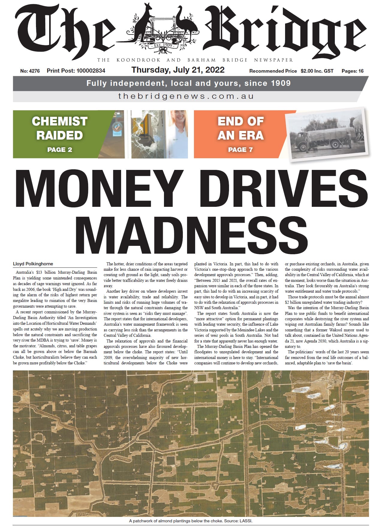 The Koondrook and Barham Bridge Newspaper, 21 July 2022