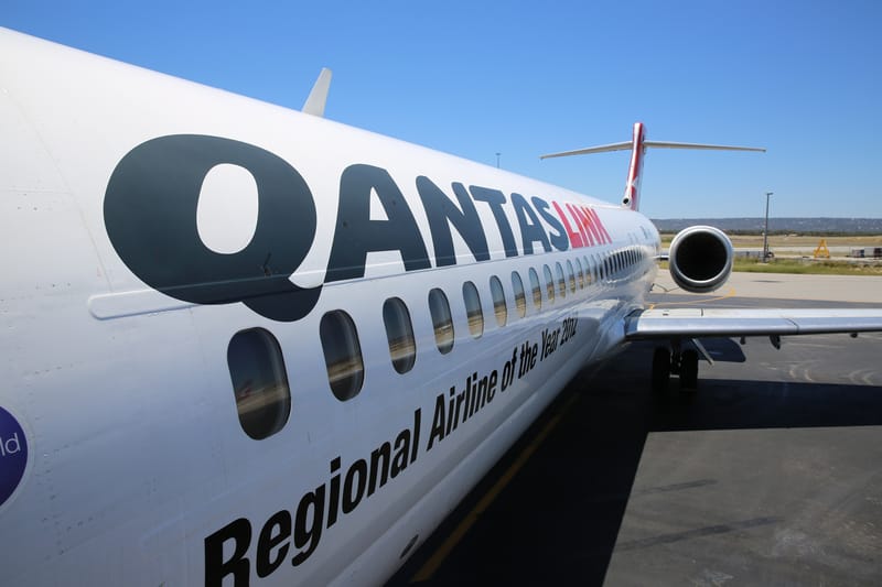 QANTASlink plane