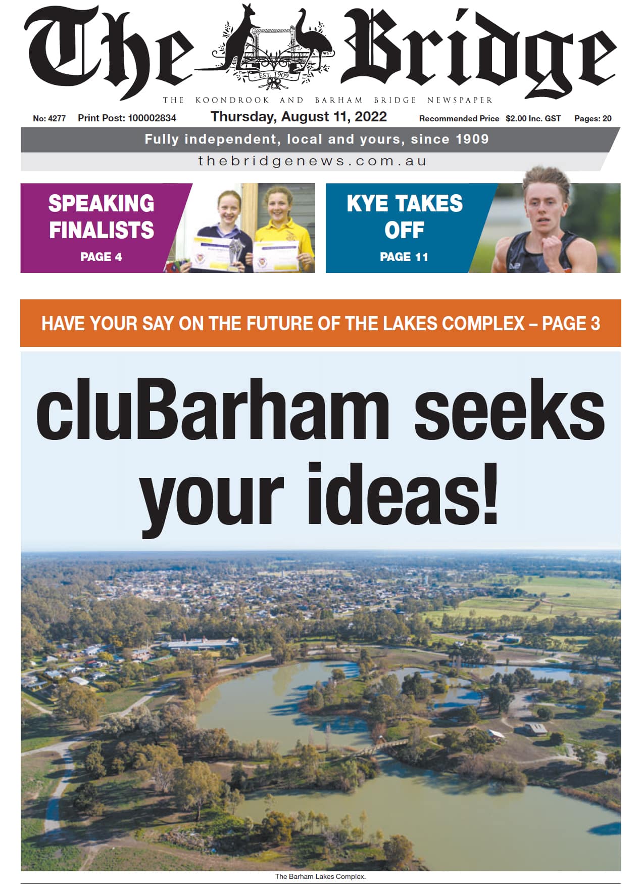 The Koondrook and Barham Bridge Newspaper 11 August 2022