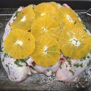 Orange crusted chicken