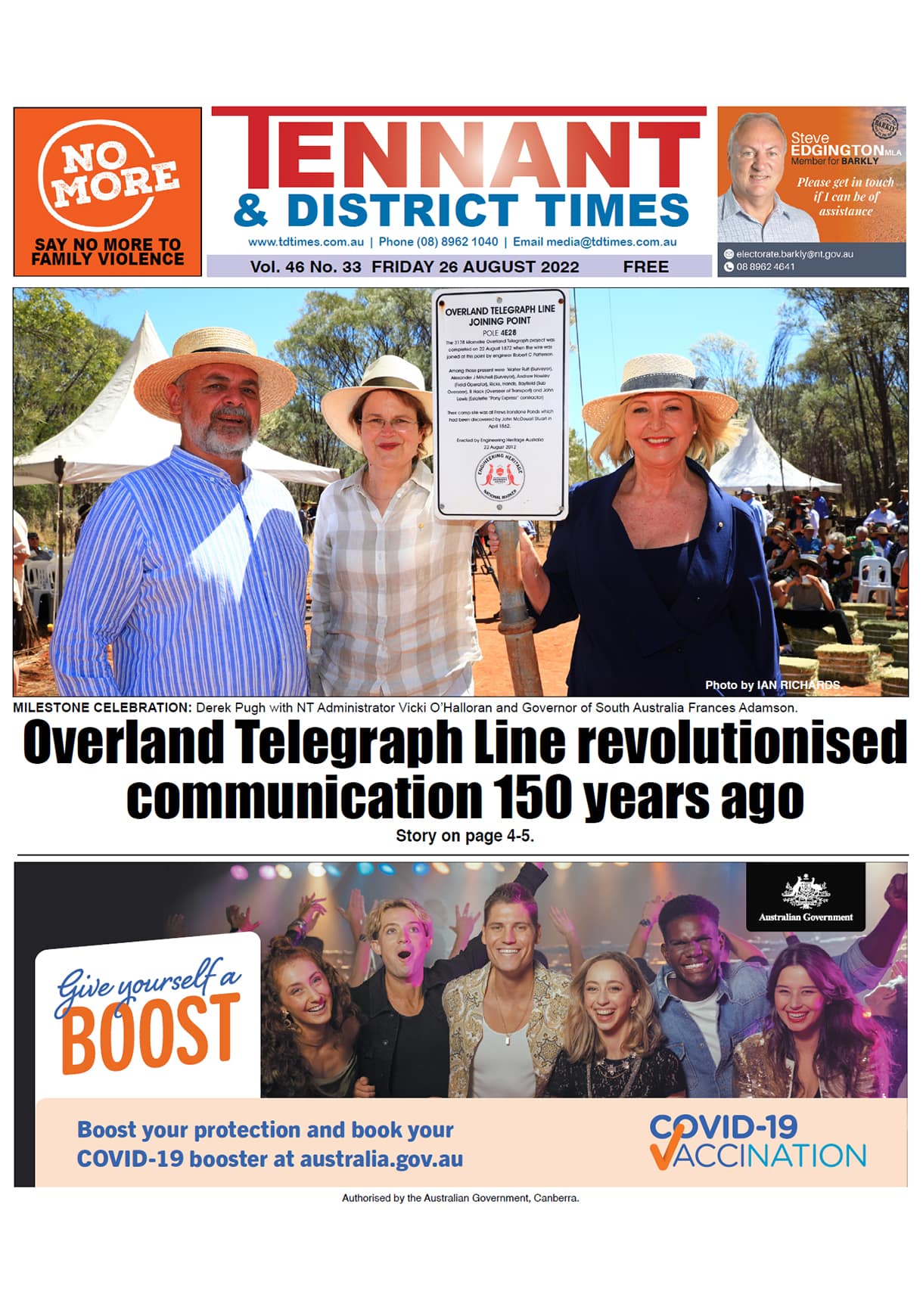 Tennant & District Times 26 August 2022