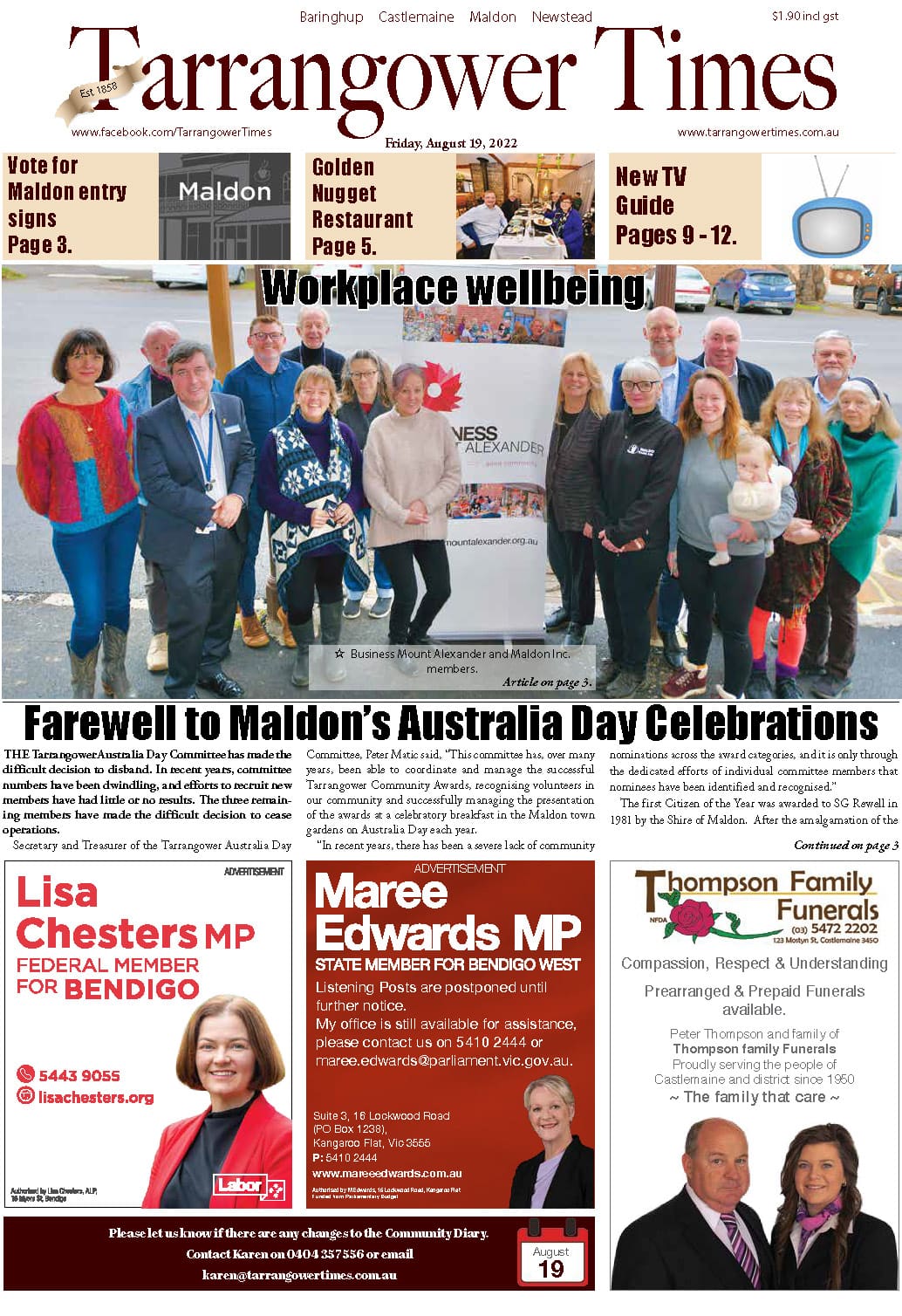 Tarrangower Times 19 August 2022