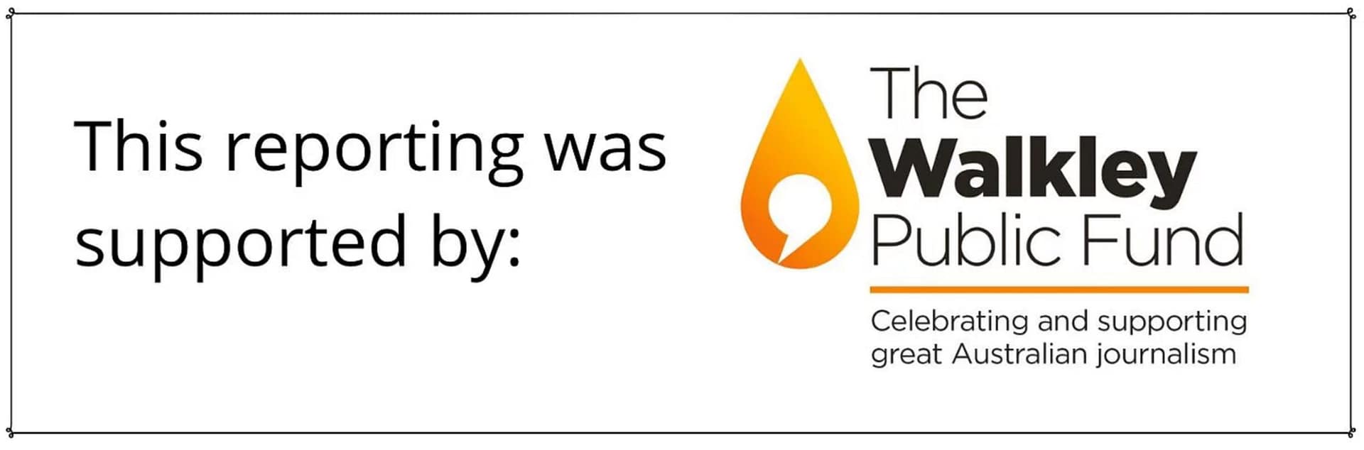 Walkley Foundation footer image