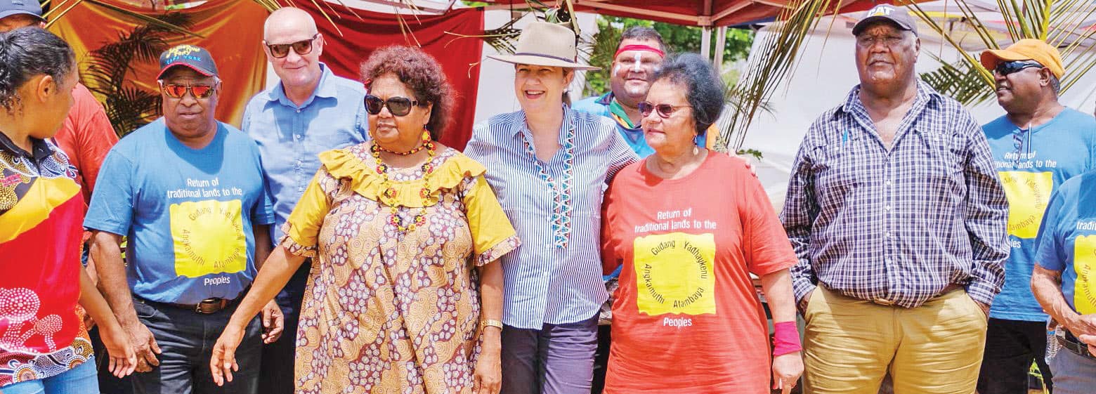 Not only have Traditional Owners been handed back more than 360,000 hectares of land, but they’ll also get to manage it in partnership with Queensland Parks and Wildlife Service officers.