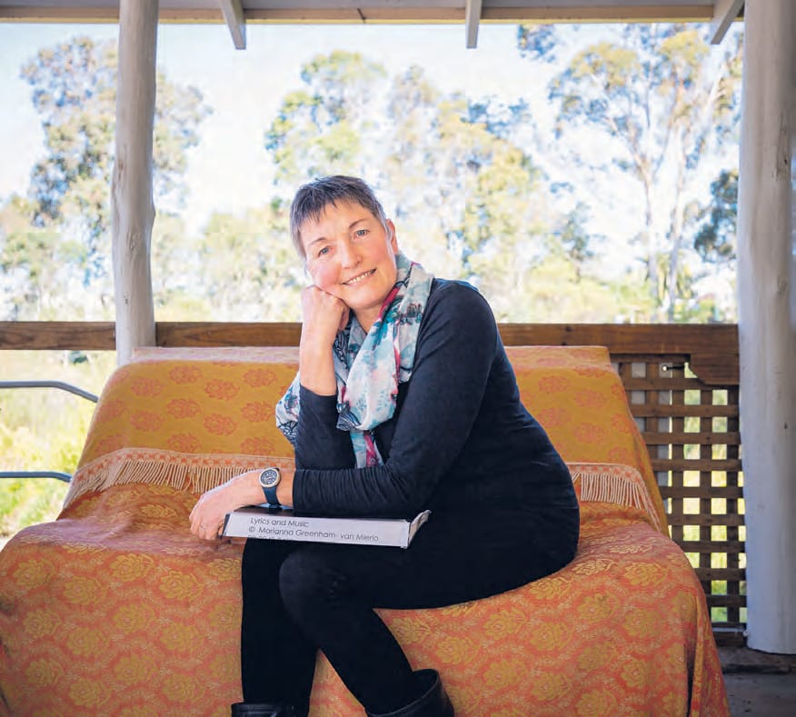 Walking on stage as a 71-year-old has taken courage for singer songwriter Marianna Greenham.