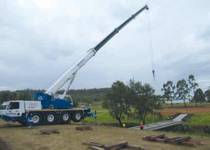 Maher-Rickert Bridge construction