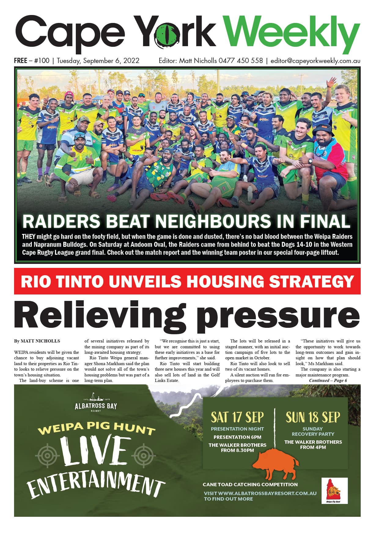 Cape York Weekly 6 September 2022