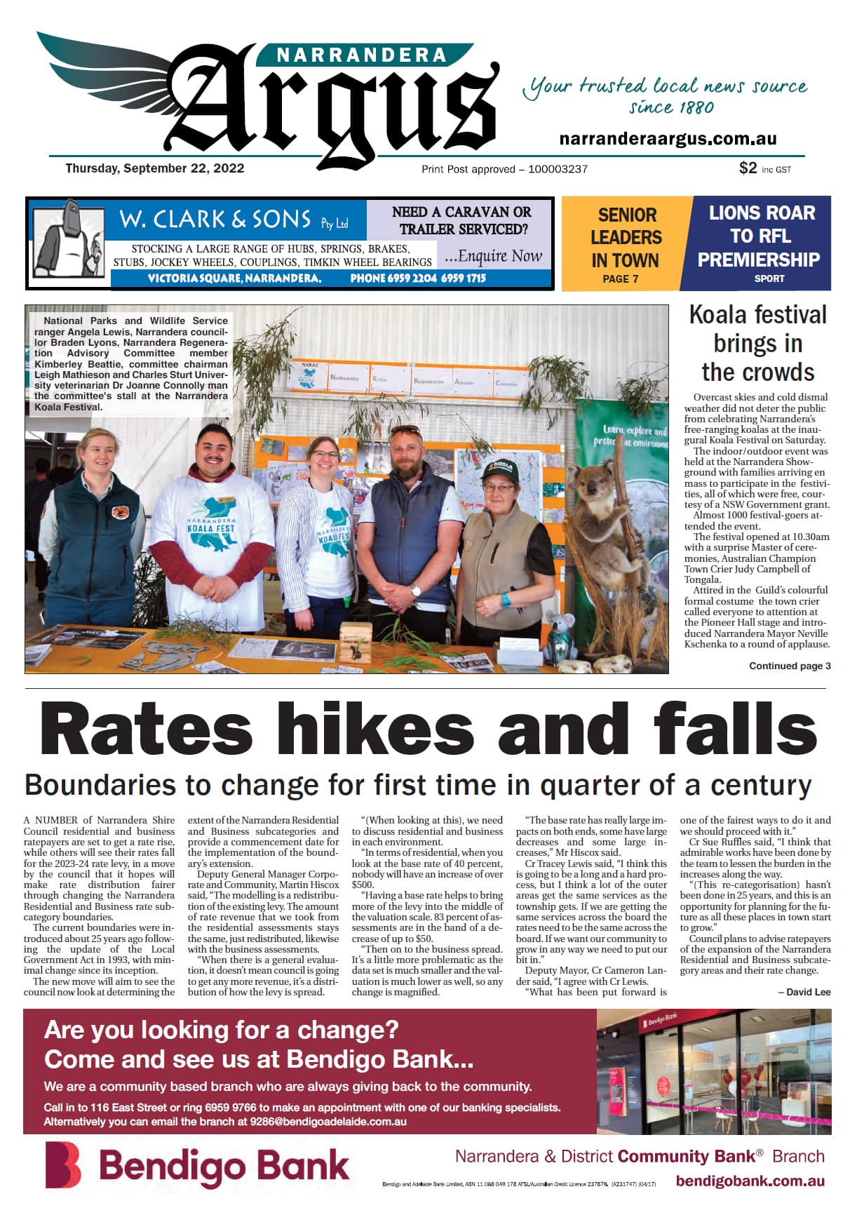 Narrandera Argus 22 September 022