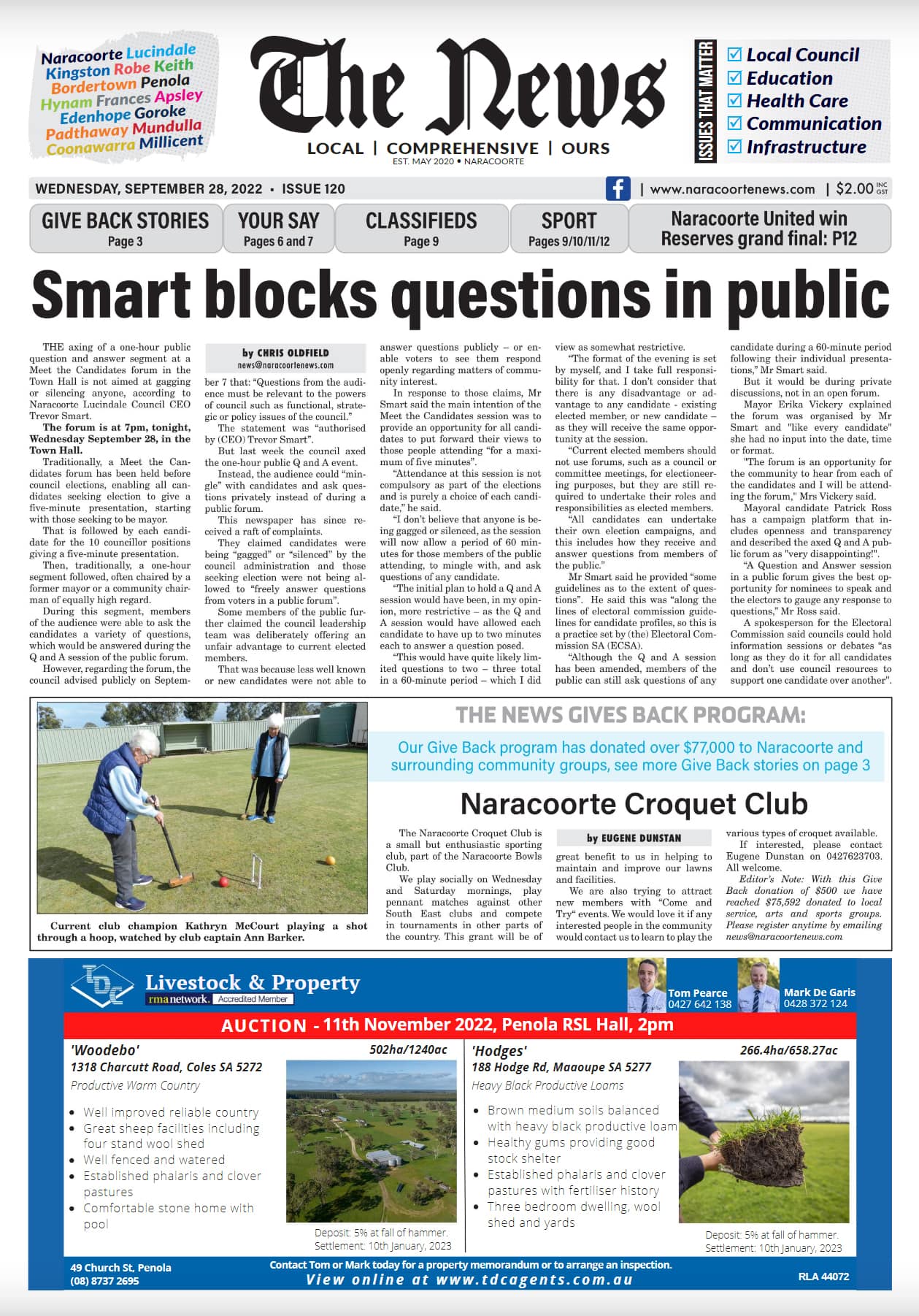 Naracoorte Community News 28 September 2022