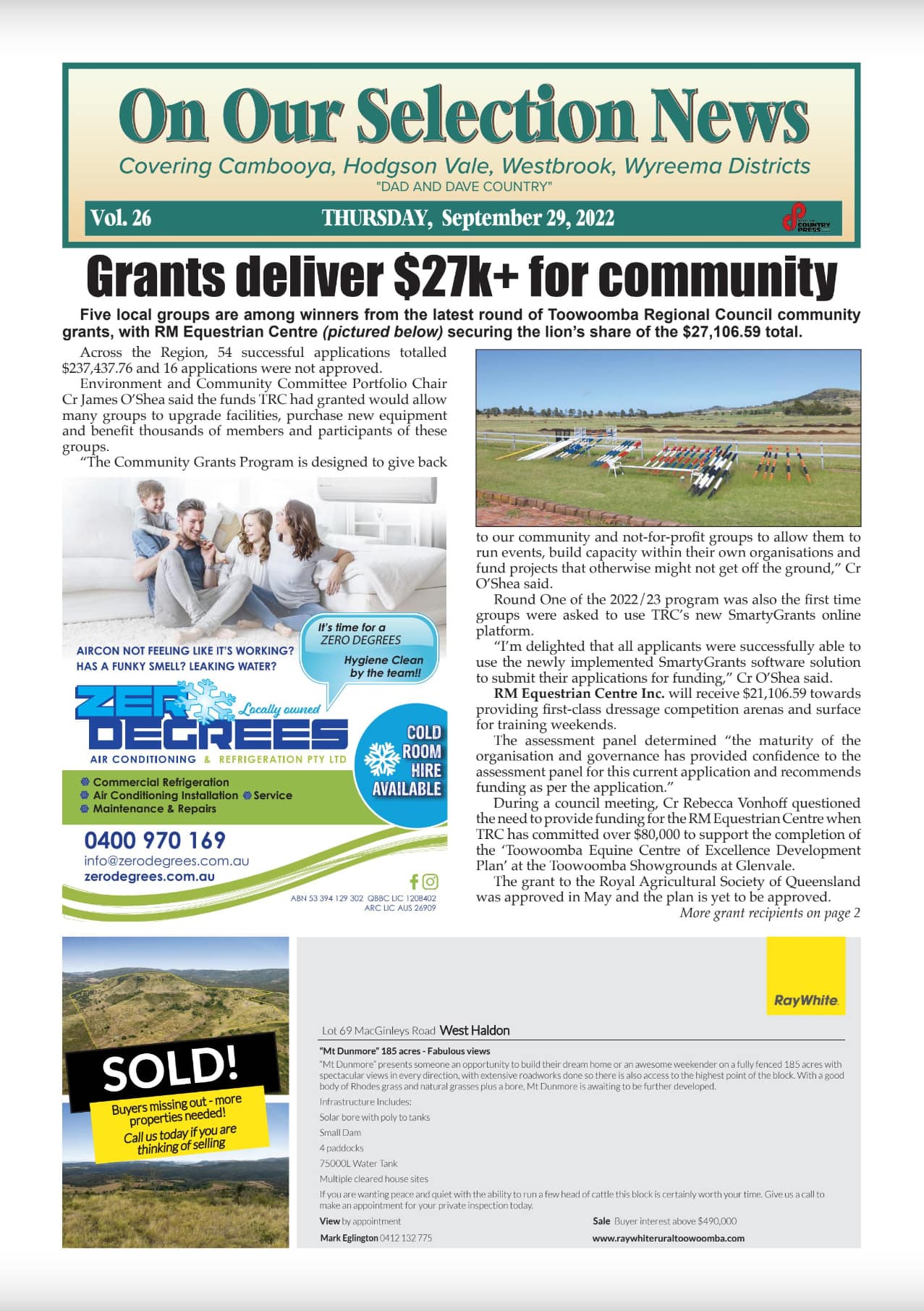 On Our Selection News 29 September 2022