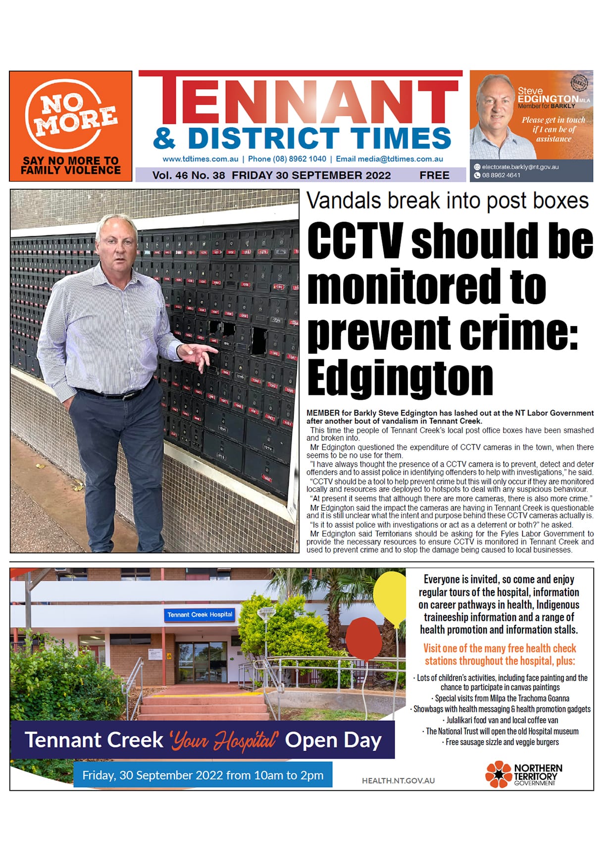 Tennant & District Times 30 September 2022