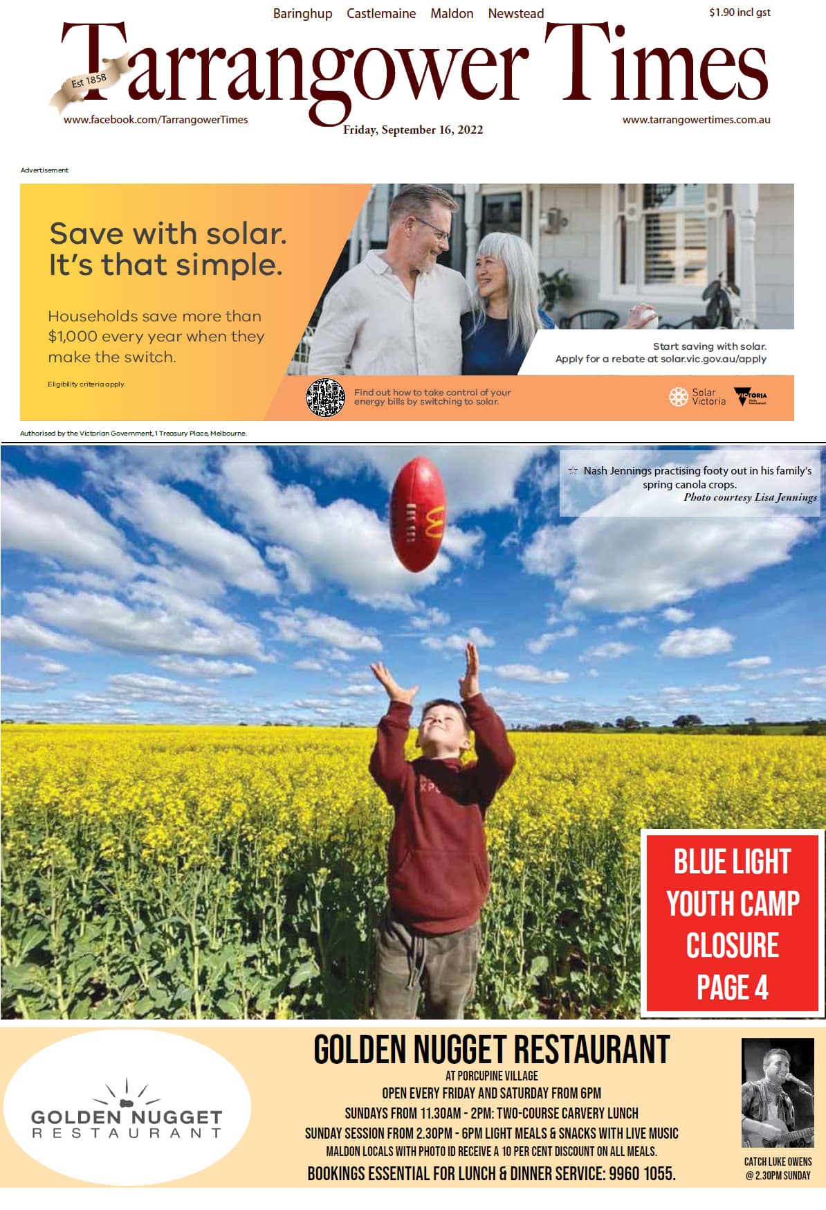 Tarrangower Times 16 September 2022