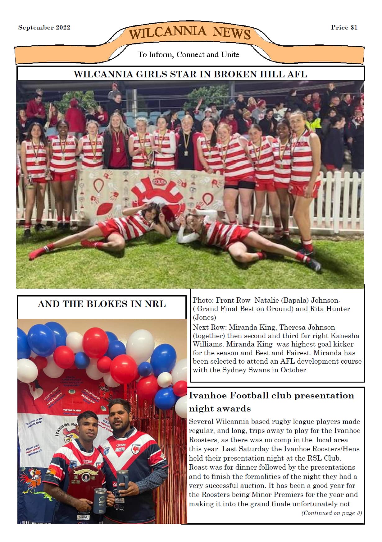 Wilcannia News September 2022